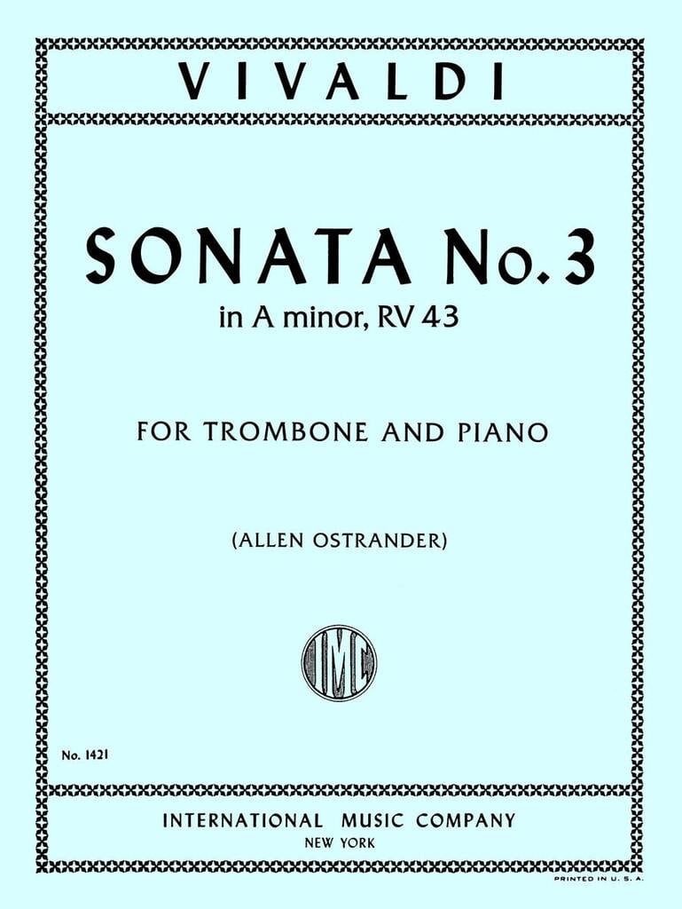 Sonata No 3 In A Minor Rv 43 (Ostrander)